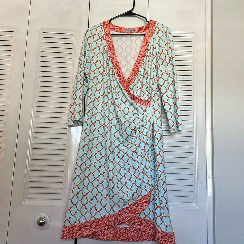 J McLaughlin Catalina Cloth faux wrap dress